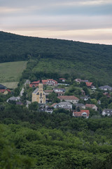 Fototapeta na wymiar Small village somewhere in Hungary