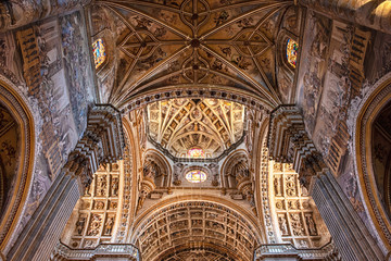 Fototapeta premium The famous Royal Monastery of St. Jerome in Granada, Spain 