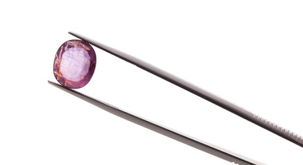 Amethyst Isolated on white background