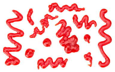 Tomato sauce, ketchup isolated on white background