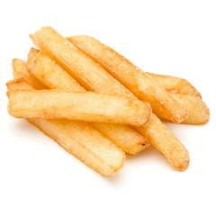French Fried Potatoes isolated on white background