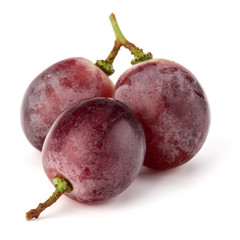 Red grape berry bunch isolated on white background cutout