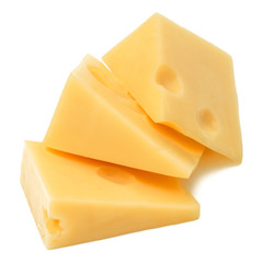 Cheese isolated on white background