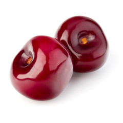 Sweet cherry isolated on white background cutout
