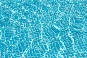 Surface of the pool, waves