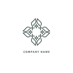 Vector celtic luxury curve logo design. Polygon ornate frame. Vintage premium design vector element.