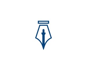 Sword and pen law logo