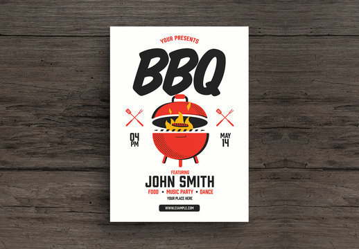 BBQ Party Flyer Layout