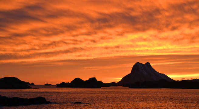 North Norway, Stamsund, Lofoten, fjord, fiord