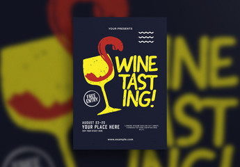 Wine Tasting Flyer Layout
