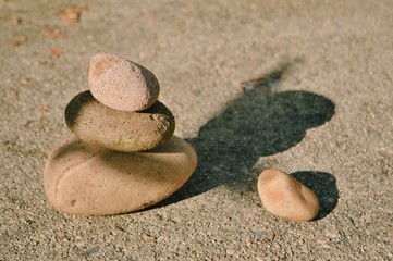 Fototapeta na wymiar Stacked Rocks Stones Meditation Harmony Peace Balance Concept