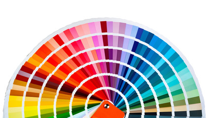 Color palette - guide of paint samples catalog