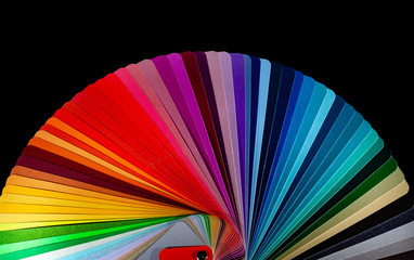 Color palette - guide of paint samples catalog