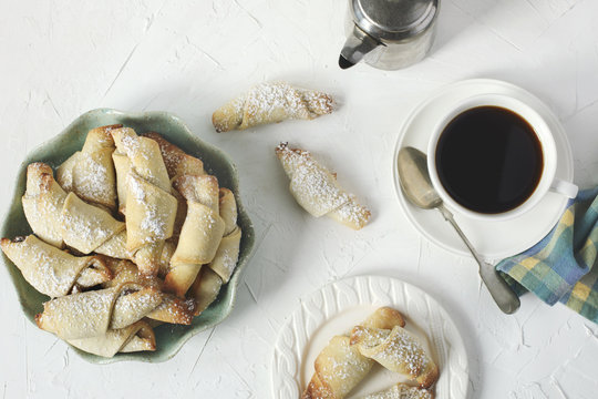 Rugelach with chocolate filling