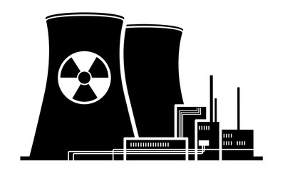 Nuclear Power Plant with Symbol Graphic