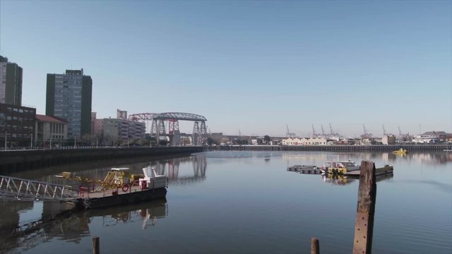 Old bridges out of date, at caminito Buenos Aires in HD Slowmotion