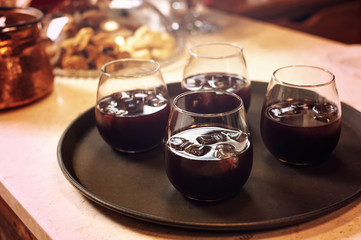 Albanian traditional drink of fresh grape juice