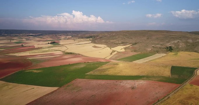 Beautiful fields at sunset in Guadalajara Castile La Mancha Spain