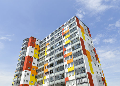 Hochhaus an der Leipziger Stra&szlig;e in Hanau
