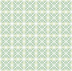 Geometric Green Low Poly Seamless Pattern. Vector Triangular Background.