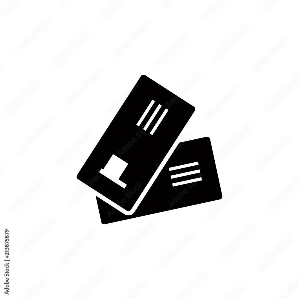 Poster circus tickets glyph style icon. element of circus icon for mobile concept and web apps. glyph style