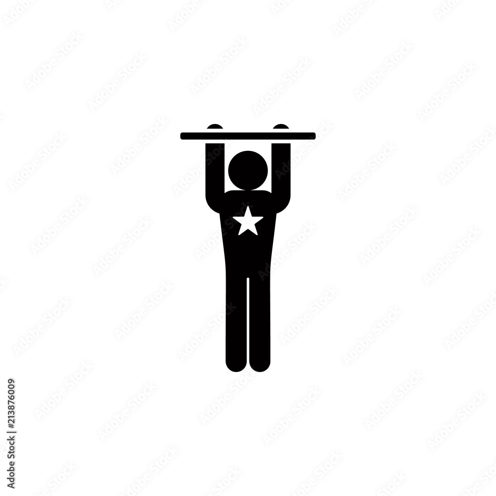 Aufkleber circus acrobat glyph style icon. element of circus icon for mobile concept and web apps. glyph style
