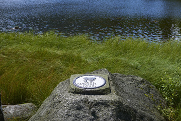 Plesne lake in Sumava national park (Bohemian Forest) in Czech republic