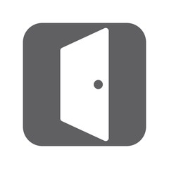 Door logo. Home icon. Open and lock vector eps 08.