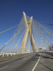 Fototapeta na wymiar Beautiful bridge pictured in São Paulo Brazil 