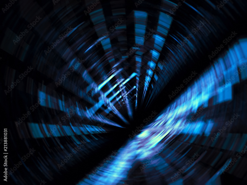 Wall mural surreal tunnel - abstract digitally generated image