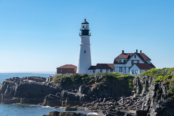 Fototapeta na wymiar Lighthouse on Maine Coast