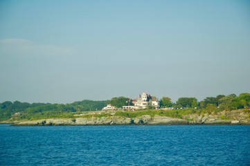 Views of Luxury Ocean Front Homes in Newport, Rhode Island. 