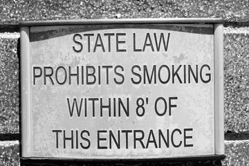 Fototapeta premium A sign displays state law