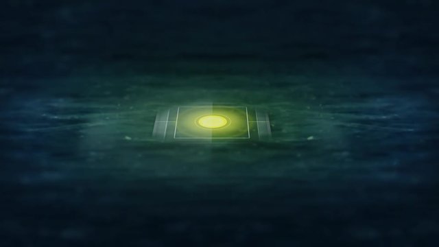 Black Box submerged in ocean water - Weak Yellow Signal 