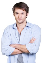 Portrait of a Smiling Young Man