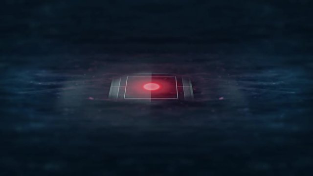 Black Box submerged in ocean water - Dying Red Signal 
