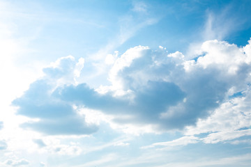 Blue sky with clouds