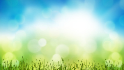 Fototapeta na wymiar green grass meadow lawn blades of grass 3d-illustration