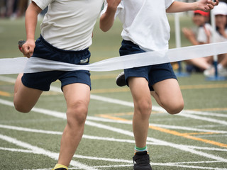 徒競走のゴール