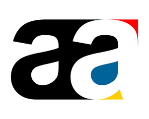 gestalt typography typeset typeface alphabet font image vector icon