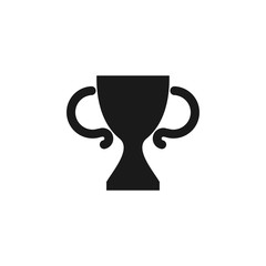 Trophy logo. Champion icon. Award symbol. Vector eps 08.