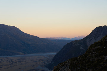 Obraz na płótnie Canvas Sunset at the mountains
