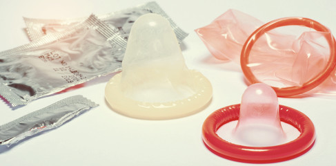 Fototapeta na wymiar condom, Safe sex