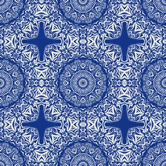 Unique, abstract floral color pattern. Seamless vector illustration. For design, wallpaper, background, fantastic print.