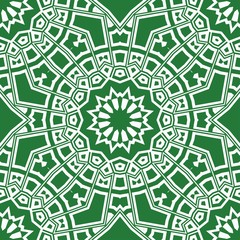 Modern colored seamless lace pattern with abstract geometric flower. Fashion design background for invitation card. illustration