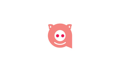initial a pig logo icon logo - 213892679