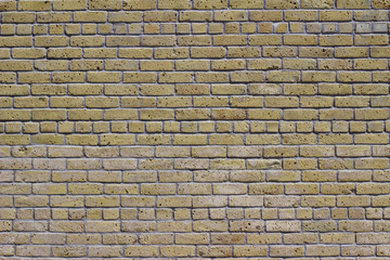 Antique beige white brick wall background with grunge look