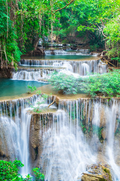 Fototapeta Landscape Huai Mae Kamin waterfall