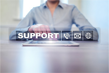 Technical support. Customer help. Business and technology concept.
