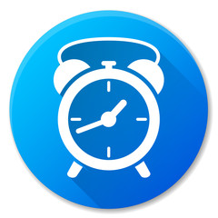 clock blue circle icon design